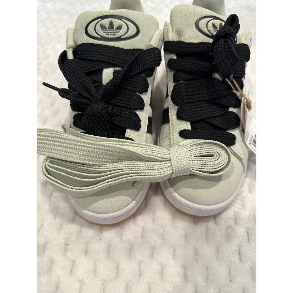 Adidas Campus 00s W Linen Green Black Gum Sole Sneakers JQ7413 Womens Size 7 - Picture 6 of 10